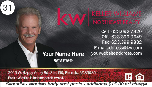 Keller Williams Business Card front 31